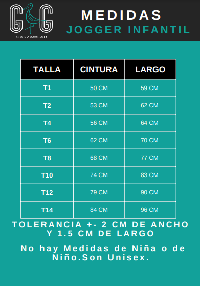 mEdidas jogger infantil